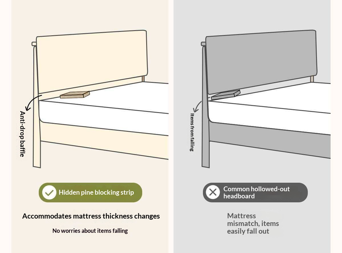 Rubberwood Solid Wood White Cream Gas Lift Storage Bed