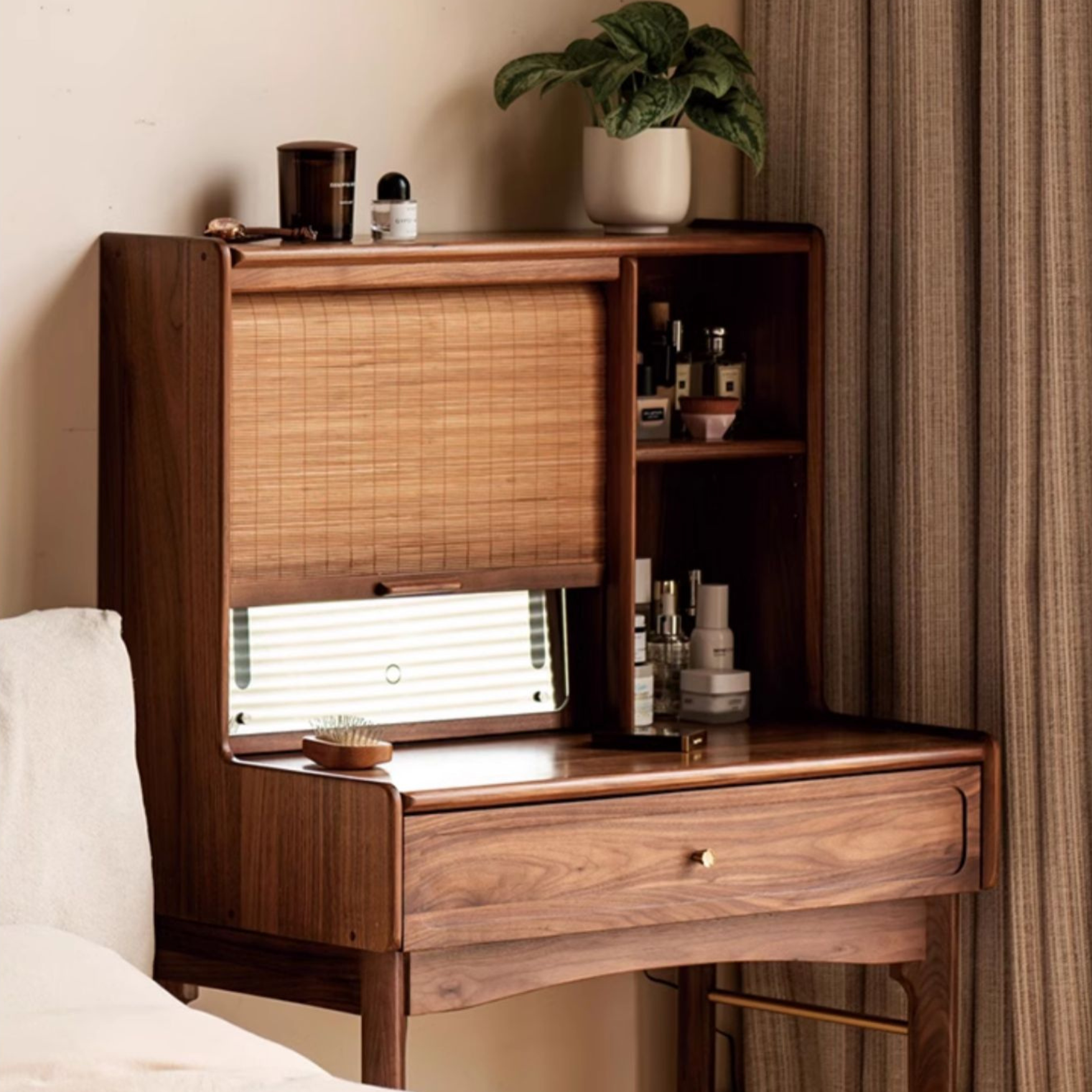 Ash, Oak, Black Walnut solid wood dressing table :