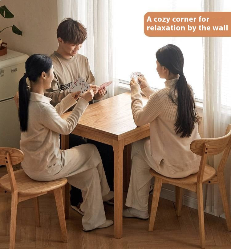 Oak Solid Wood Folding Dining Table