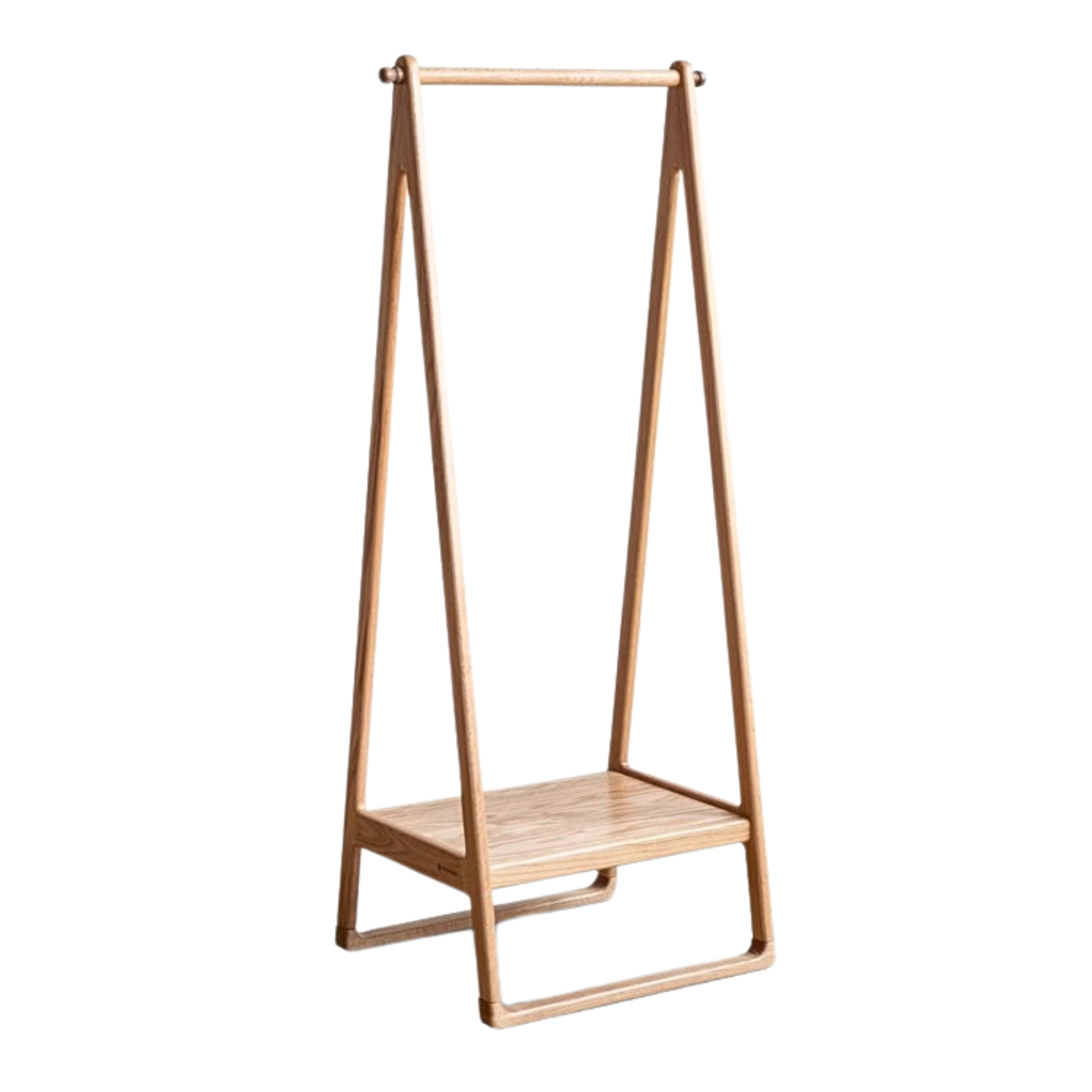 Oak Solid Wood Clothes Hangers Rack