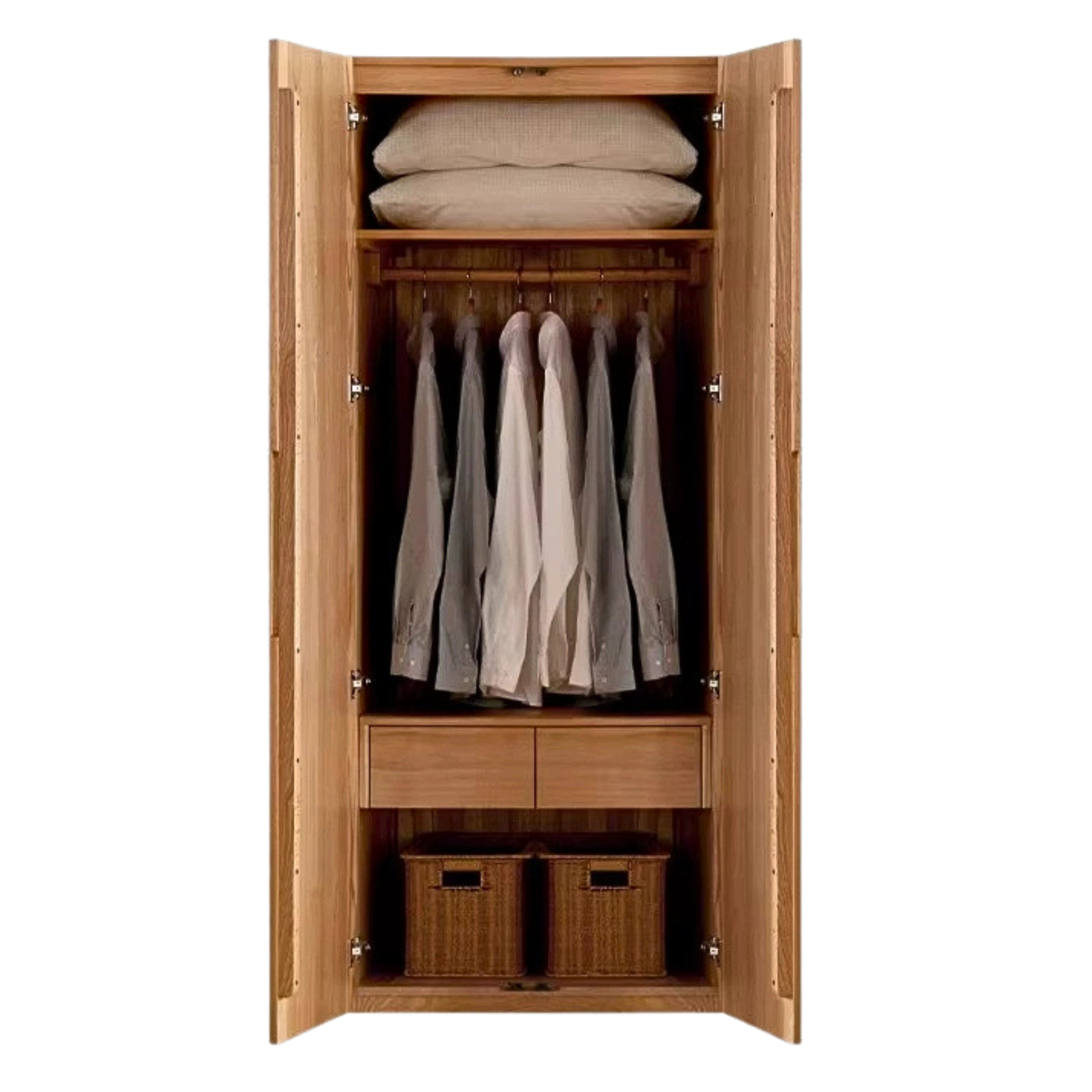 Oak solid wood Wardrobe ::