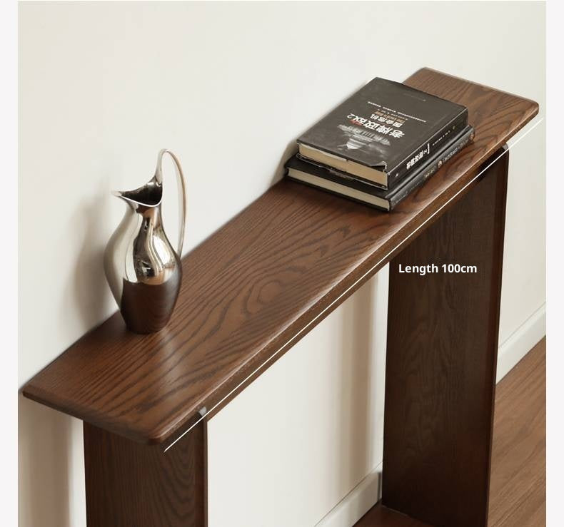 Oak Solid Wood Extra Narrow Entrance Table