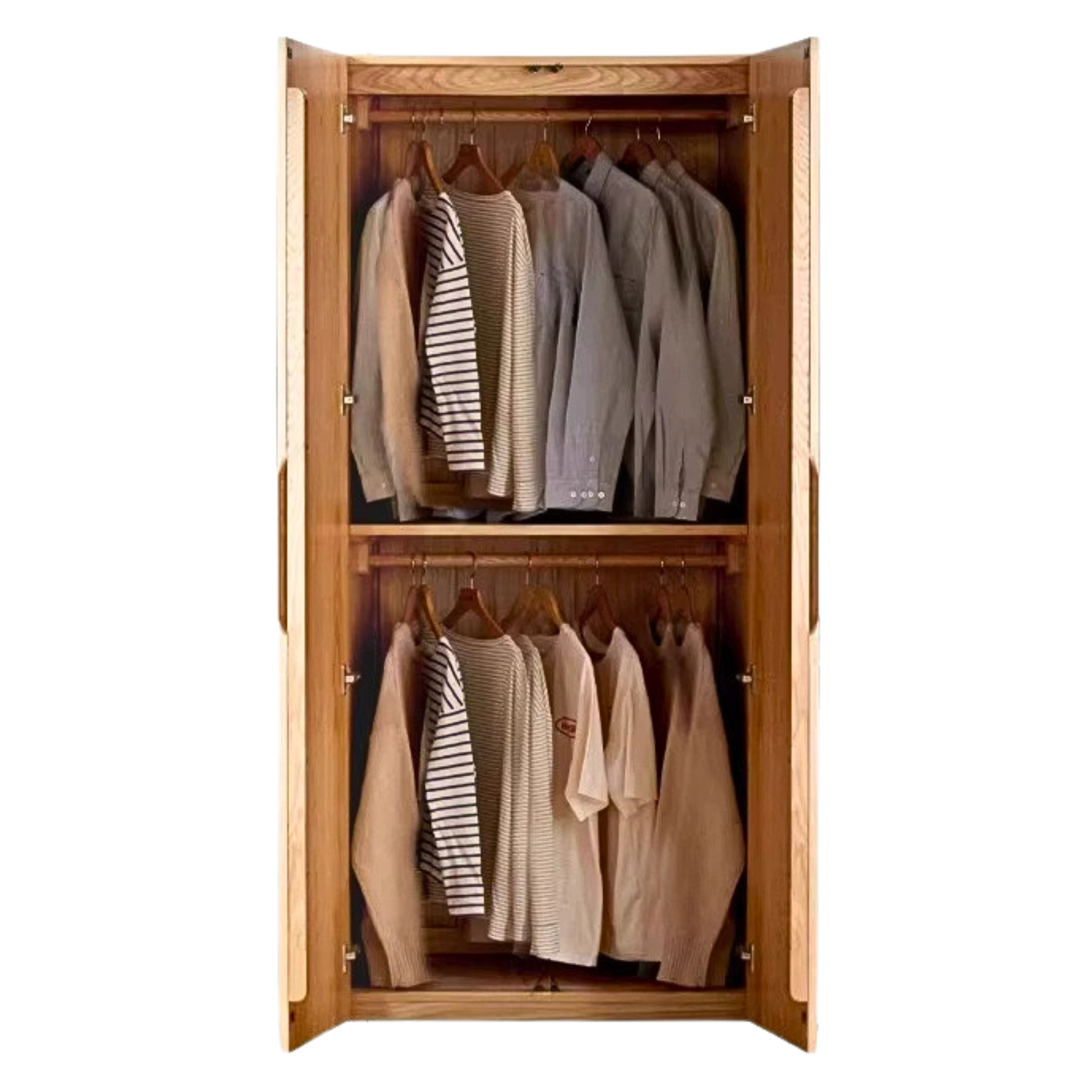 Oak solid wood Wardrobe ::