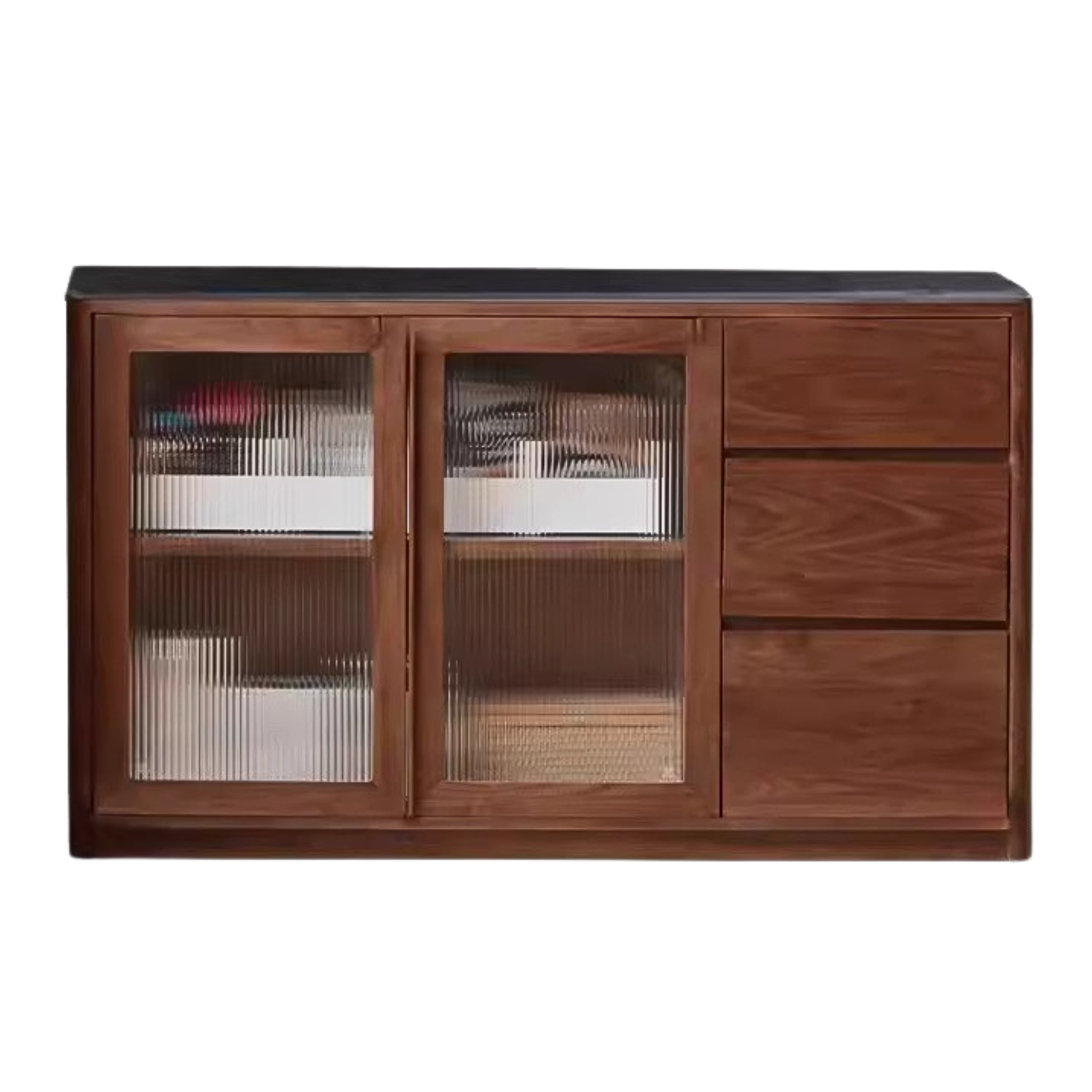 Black walnut, Ash solid wood sideboard hole storage ,