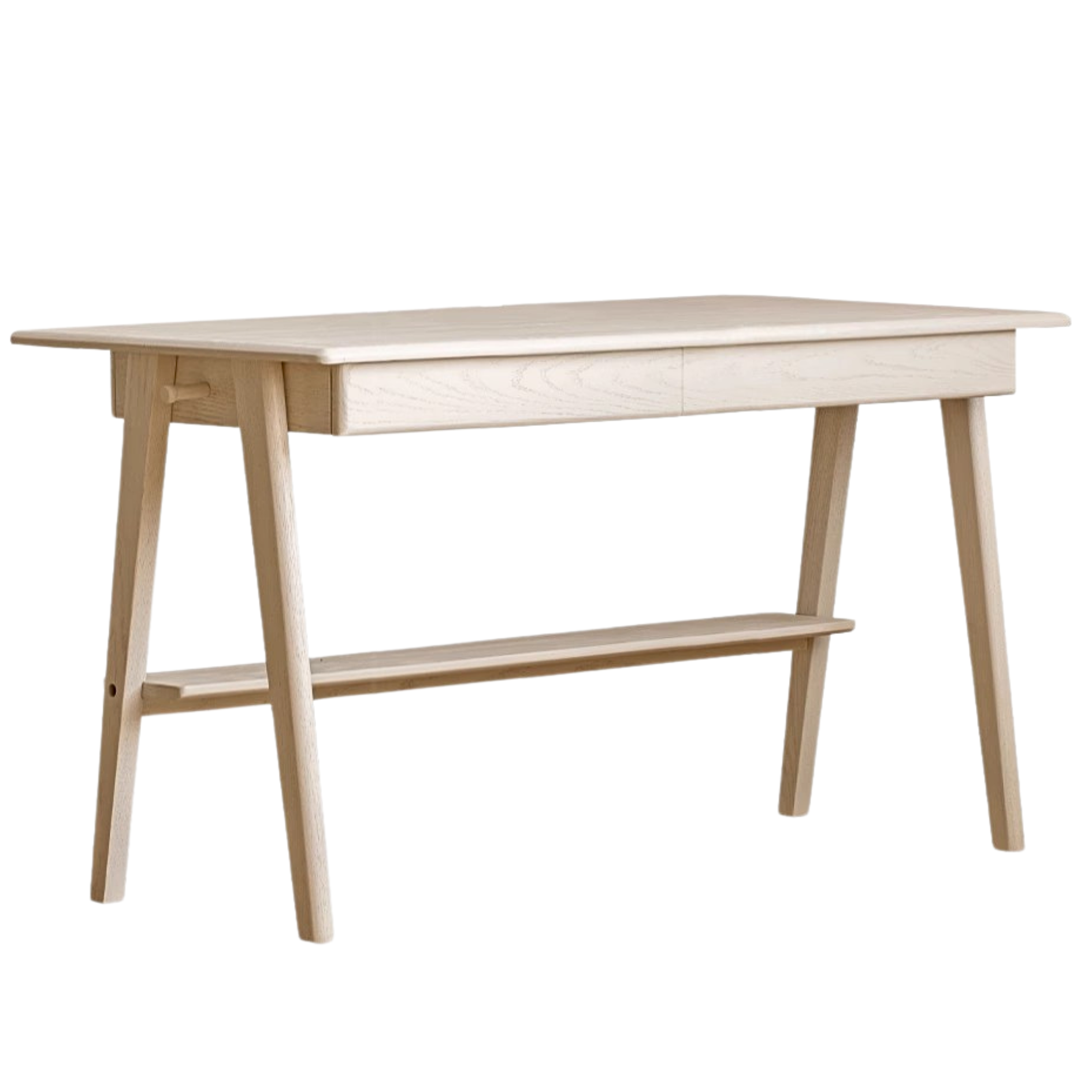 Oak Solid Wood Cream Wind Office Desk