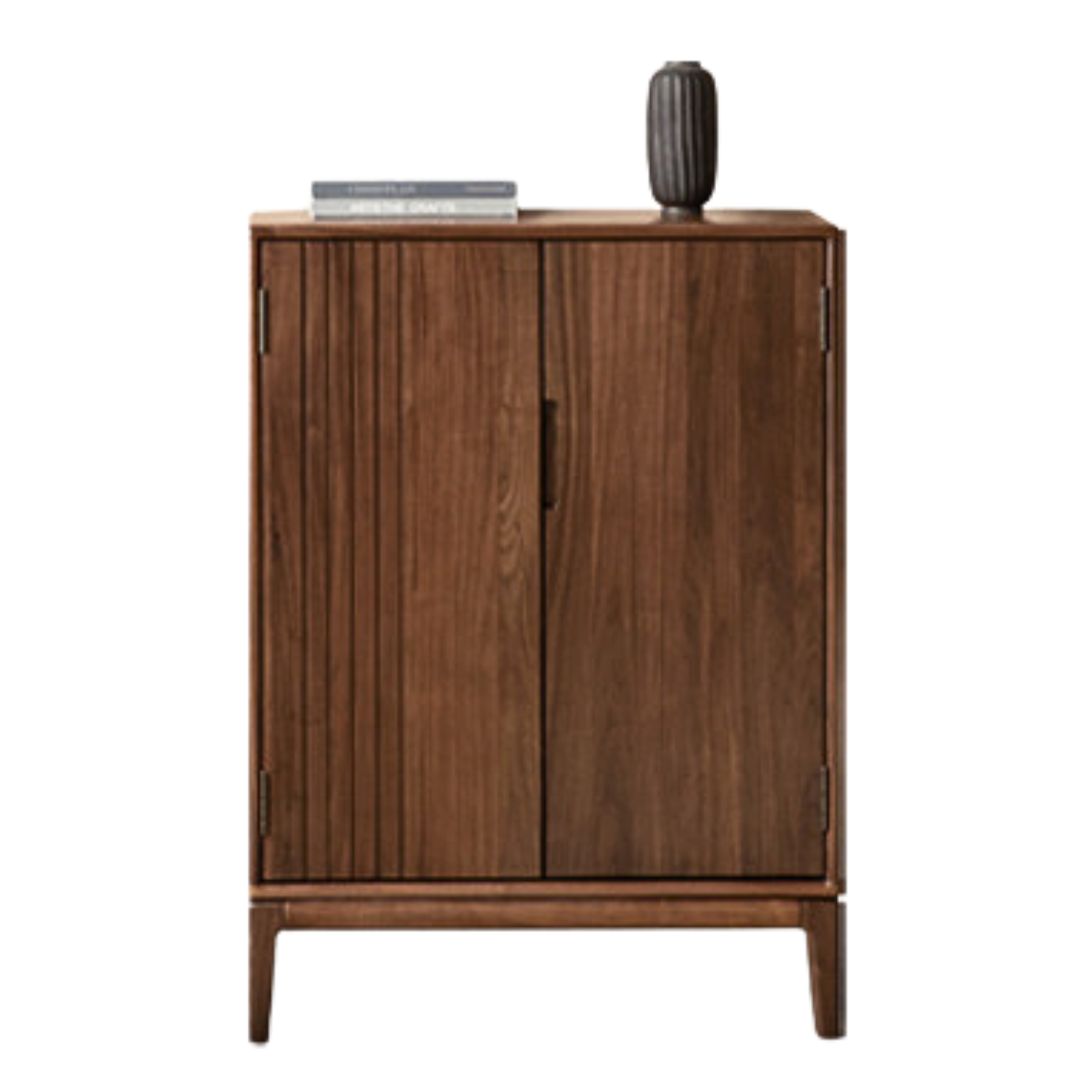 Ash, Black walnut solid wood large-capacity shoe cabinet