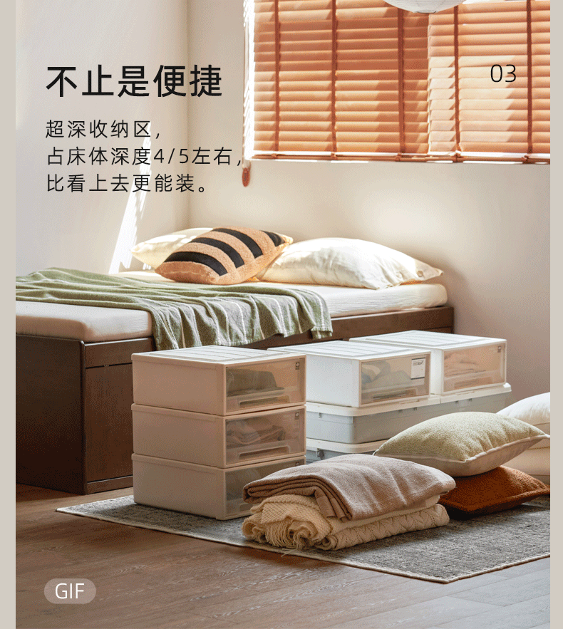 Rubberwood Solid Wood Modern Simple Box Platform Bed, Headboard-Free Bed