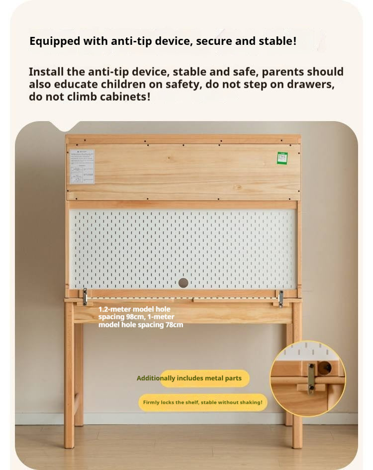 Beech, Oak, Tulipwood Solid Wood, Solid RubberWood Study Desk with Shelf