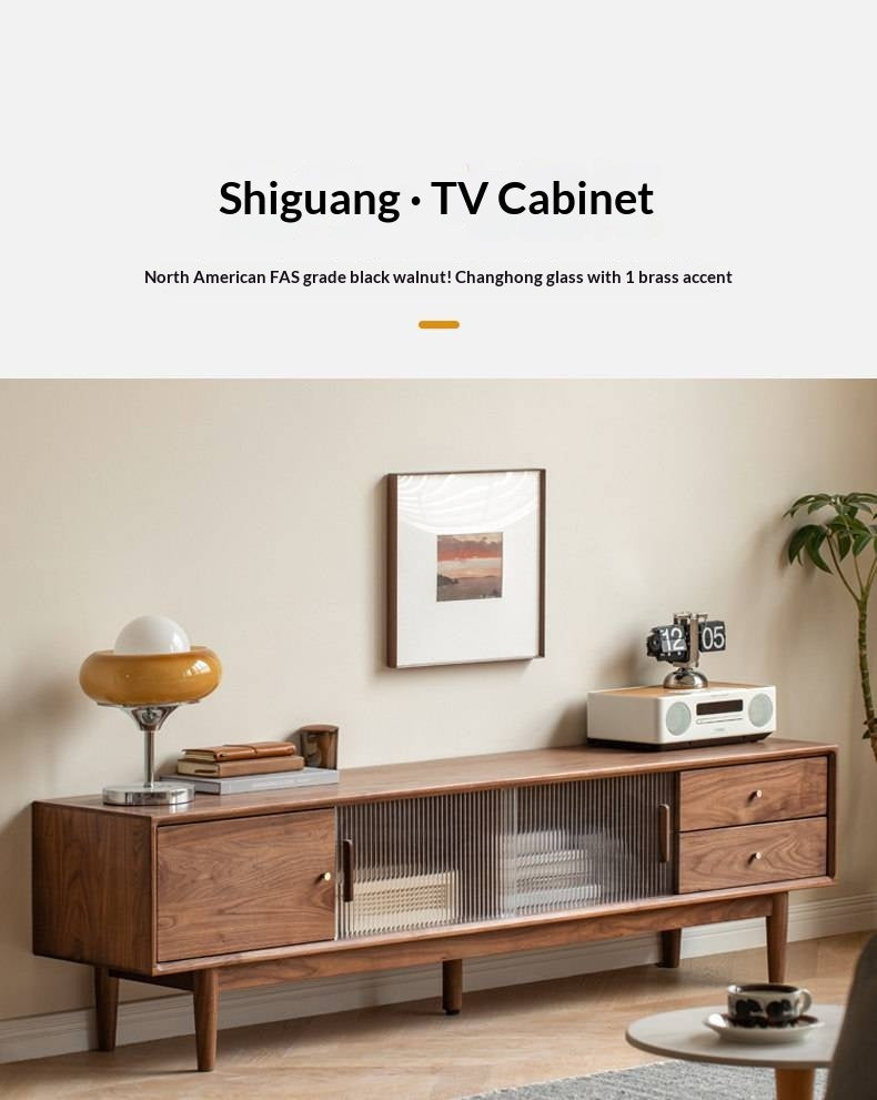 Black Walnut, Sandalwood TV Cabinet.