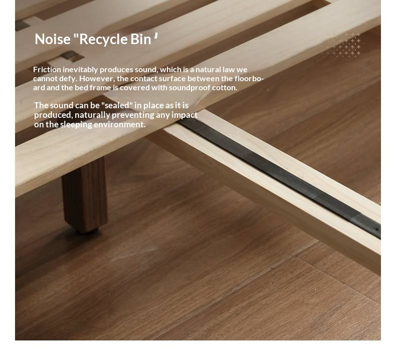 Oak Solid Wood Bed Modern