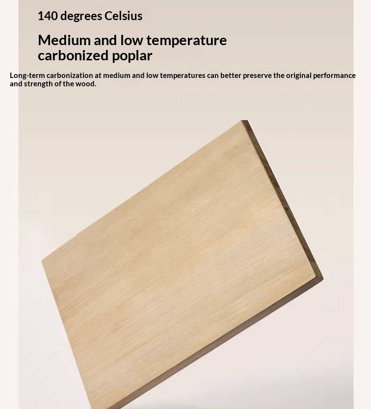 Black Walnut, Poplar Solid Wood French Retro Style Nightstand