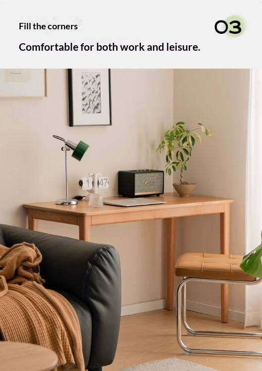 Cherry Solid Wood Desk Medieval Study Computer Desk