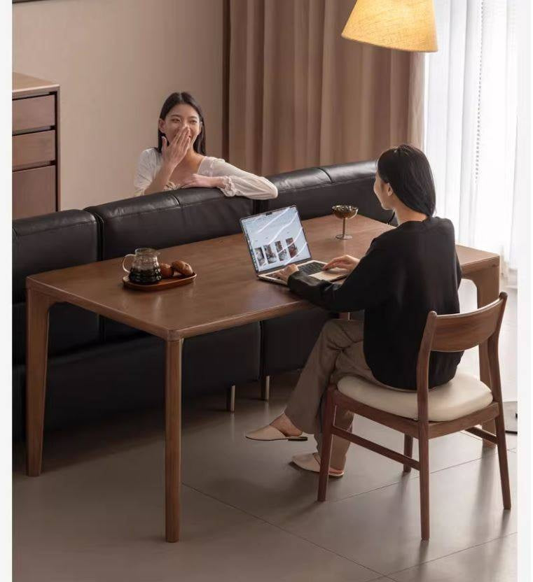 Ash Solid Wood Modern Minimalist Dining Table