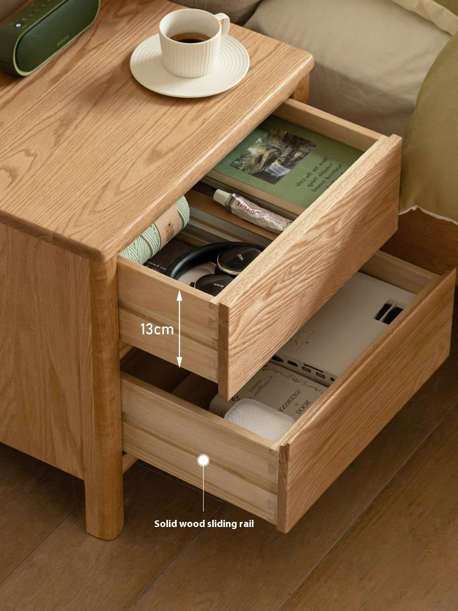 Oak Solid Wood Nordic Nightstand
