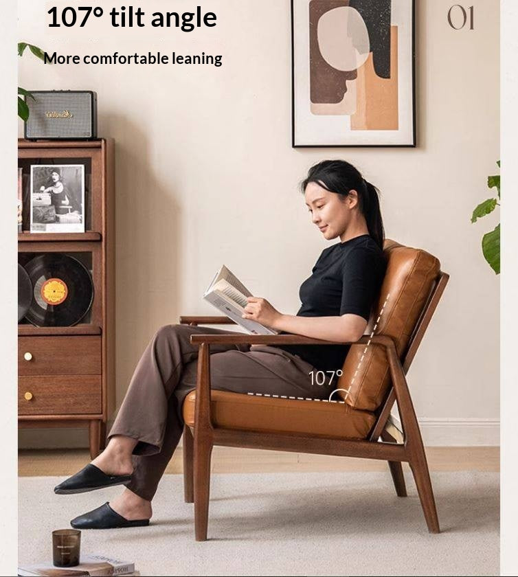 Sandalwood Solid Wood Modern Sofa Chair