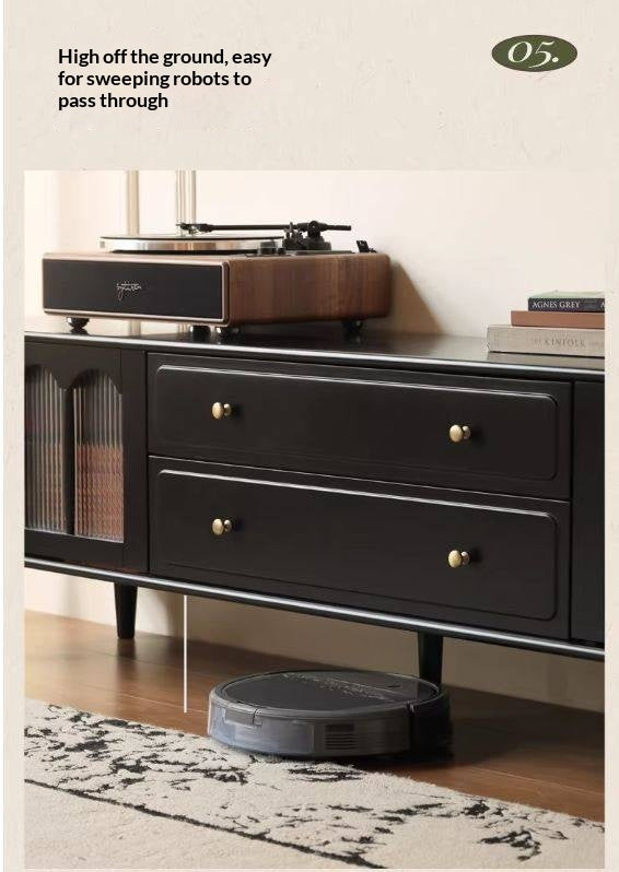 Solid RubberWood French Retro TV Stand