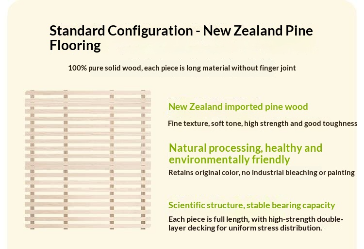 Rubberwood Solid Wood Children's White Storage Box Bed