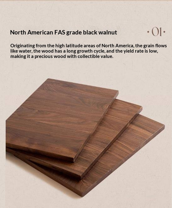 Black Walnut Solid Wood French Retro Multifunctional Vanity Table