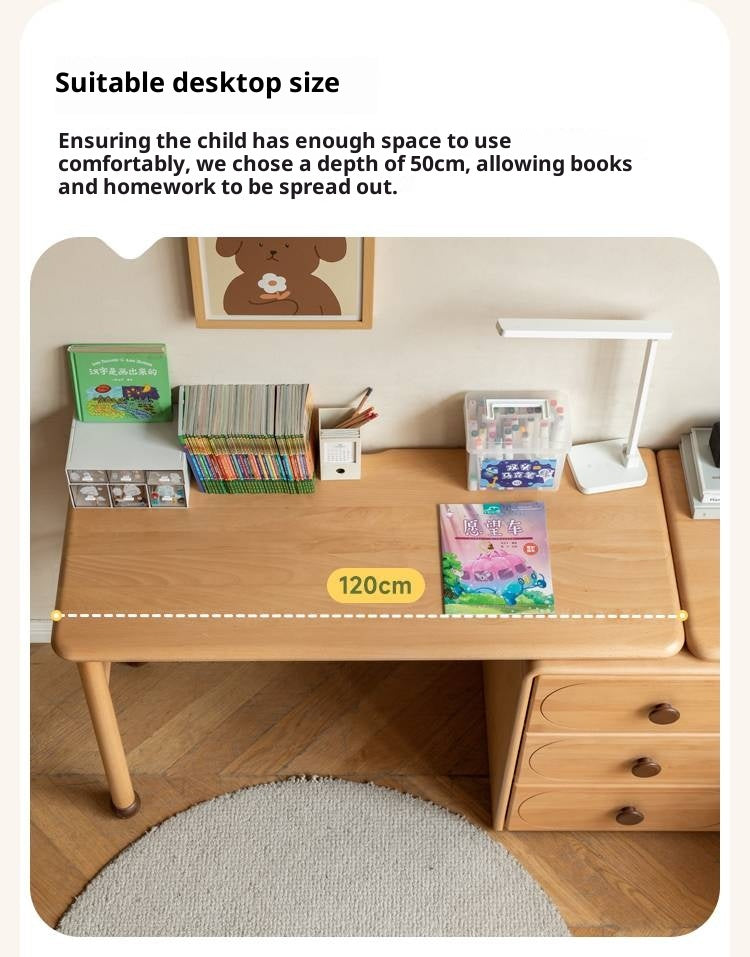 Beech Solid Wood Сhildren's Double Desk