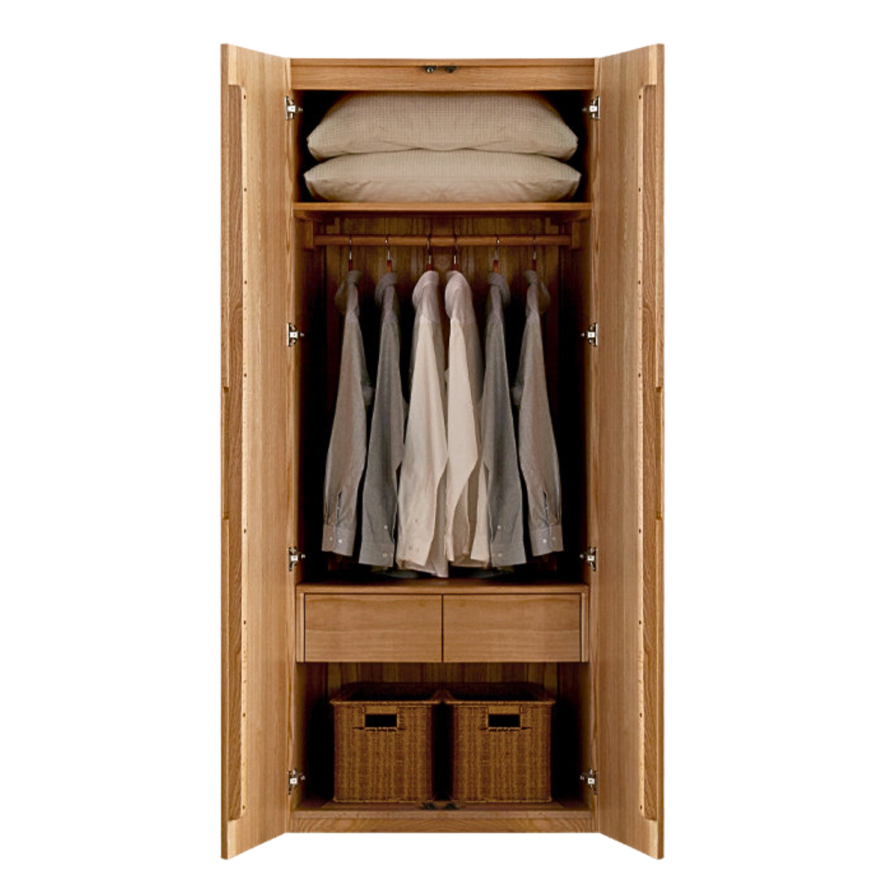 Oak solid wood Wardrobe ::