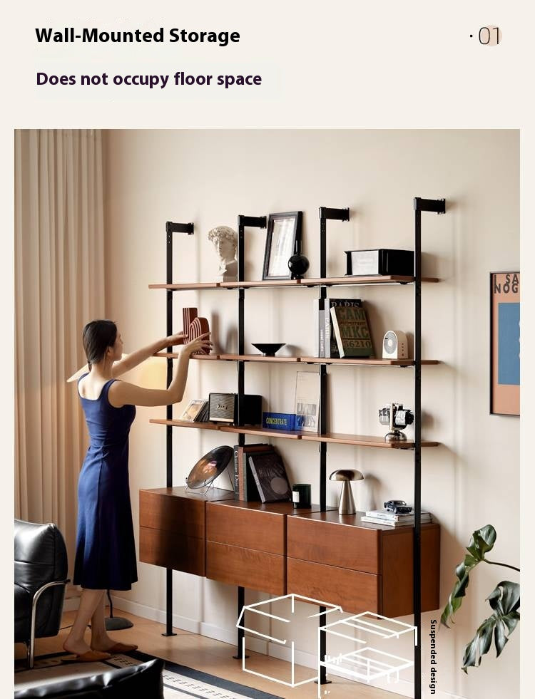 Poplar Solid Wood Bauhaus Bookshelf