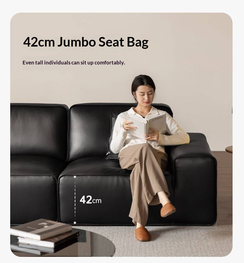 Leather Modular Deep Seat Sofa