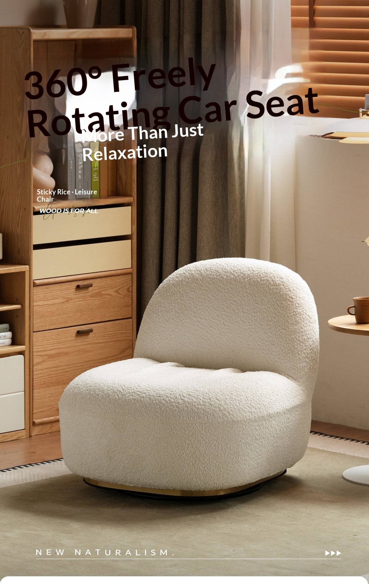 Fabric Modern Sydney-Inspired Lounge Chair