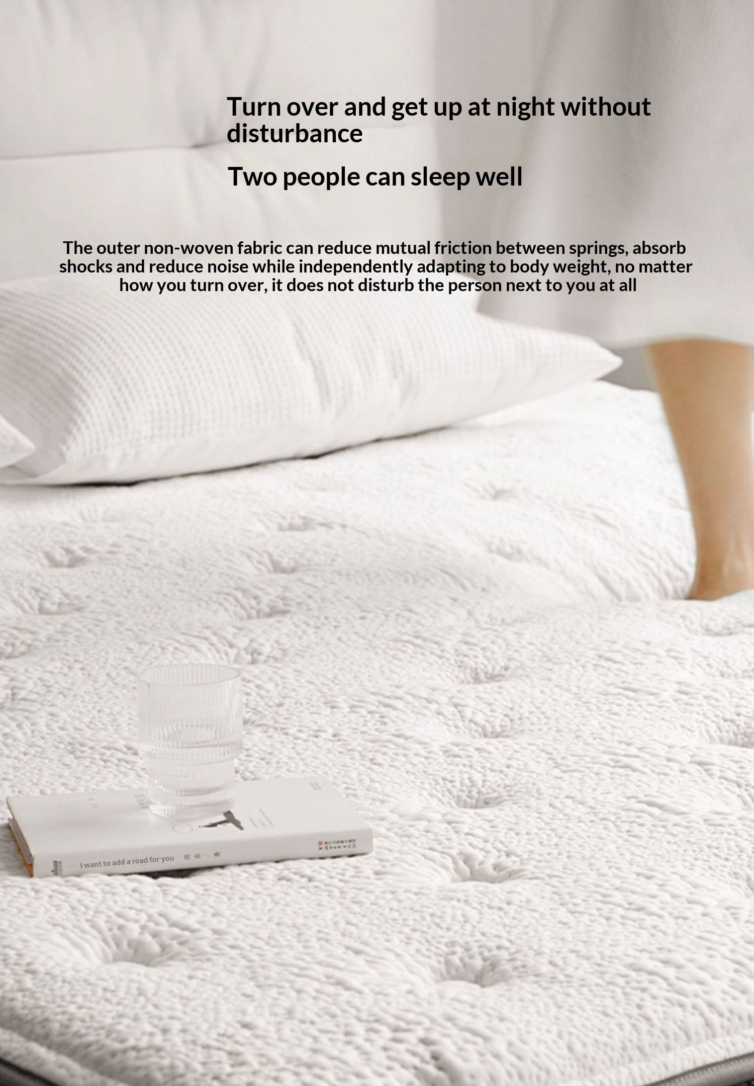 Glue-Free Mattress Made Of Imported Natural Latex, With Air Fiber Filling And Spring Support, A Soft Mattress For Back Protection 24 cm