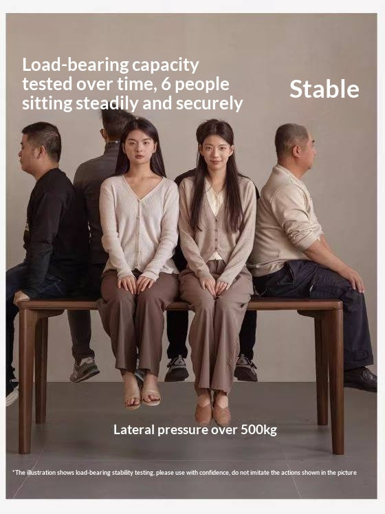 Ash Solid Wood Modern Minimalist Dining Table