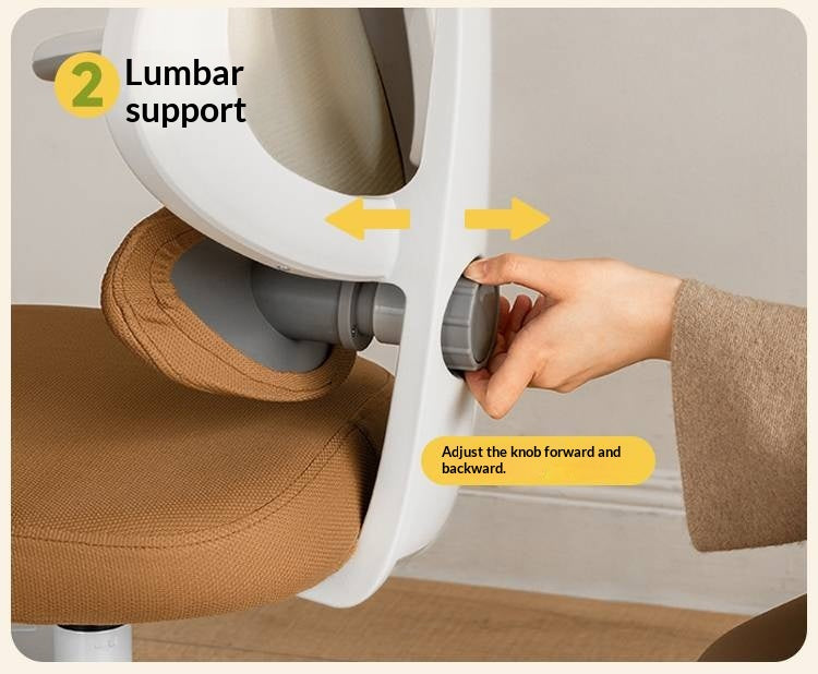 Children's Study Chair with Adjustable Backrest and Adjustable Lift