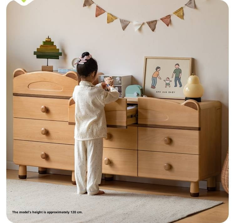 Beech Solid Wood Childrens Drawer