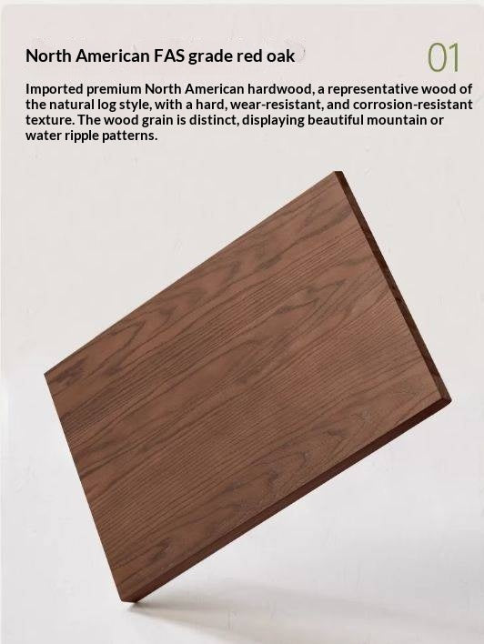 Oak Solid Wood Shoe Cabinet with Rattan Storage