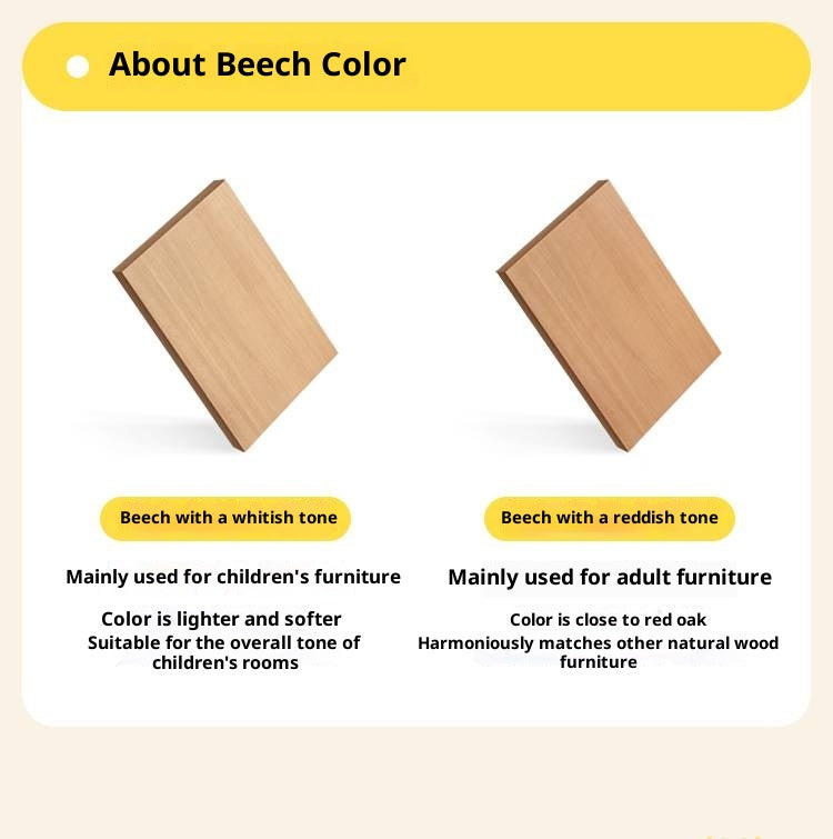 Beech Solid Wood Children's Chest of Drawers