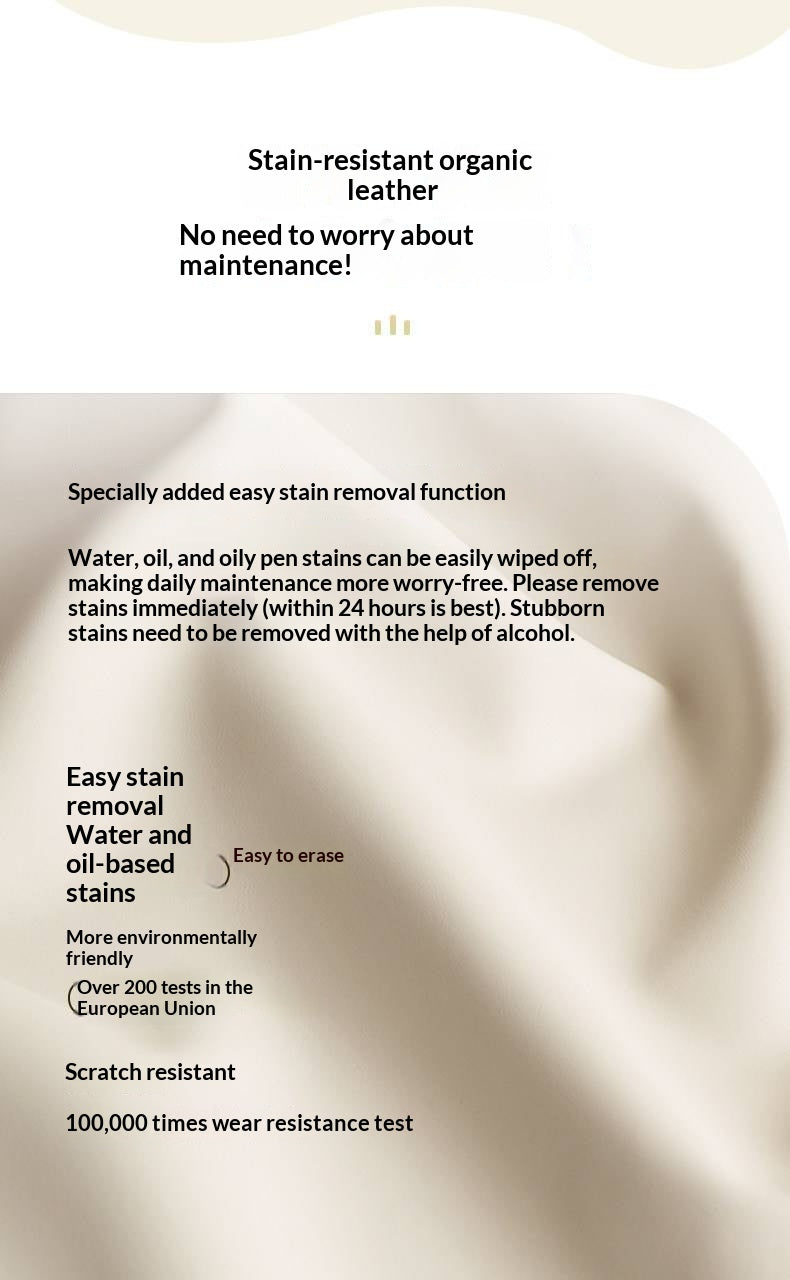 Headboard Backrest Cushion with Creamy White Leather