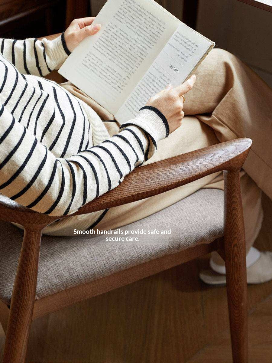 4 pcs -Ash solid wood Sculptural Wishbone-Style Dining Chair