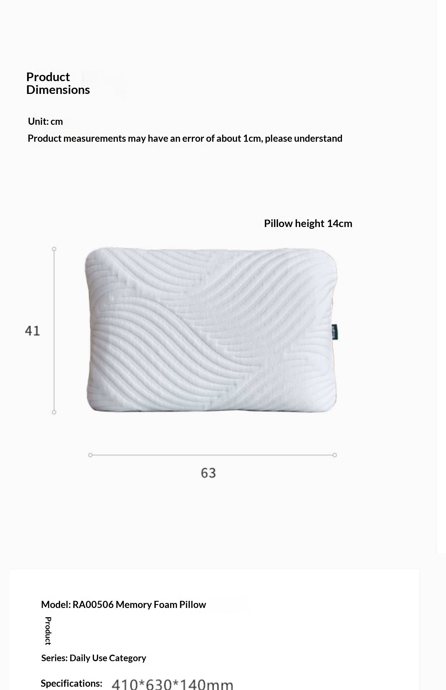 Natural Latex Sleep Pillow with Neck Support Design