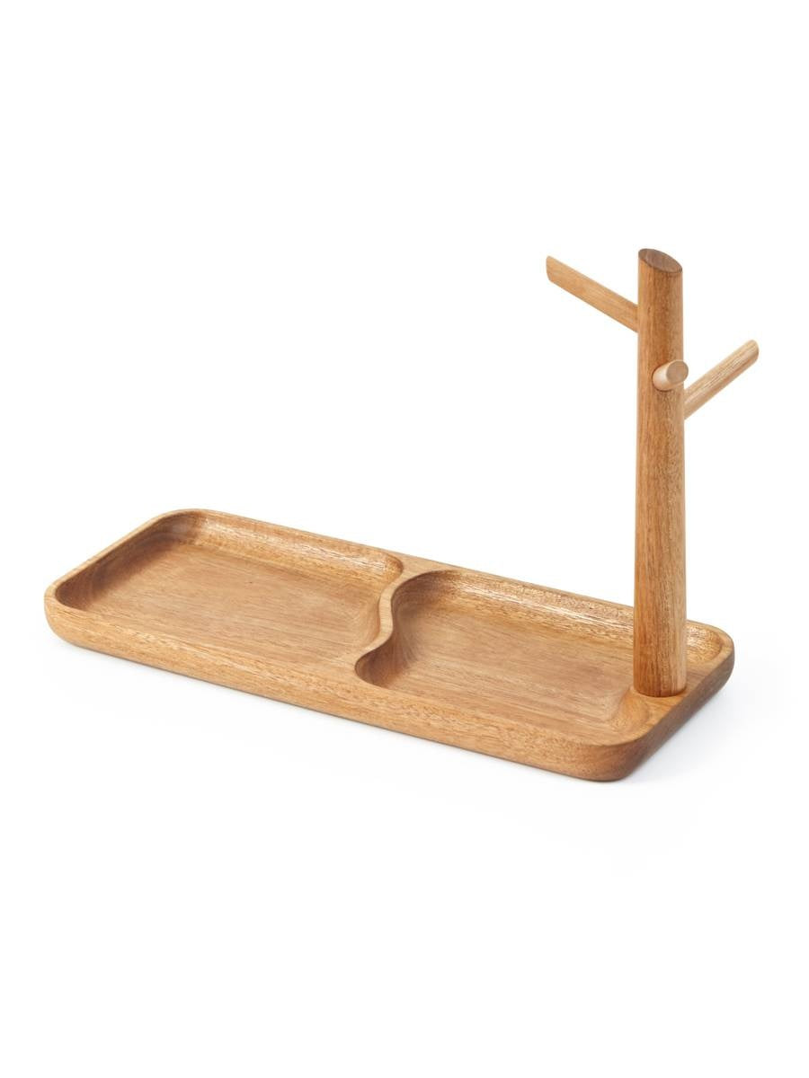 Beech, Black Walnut, Acacia Solid Wood Key Hanging Rack