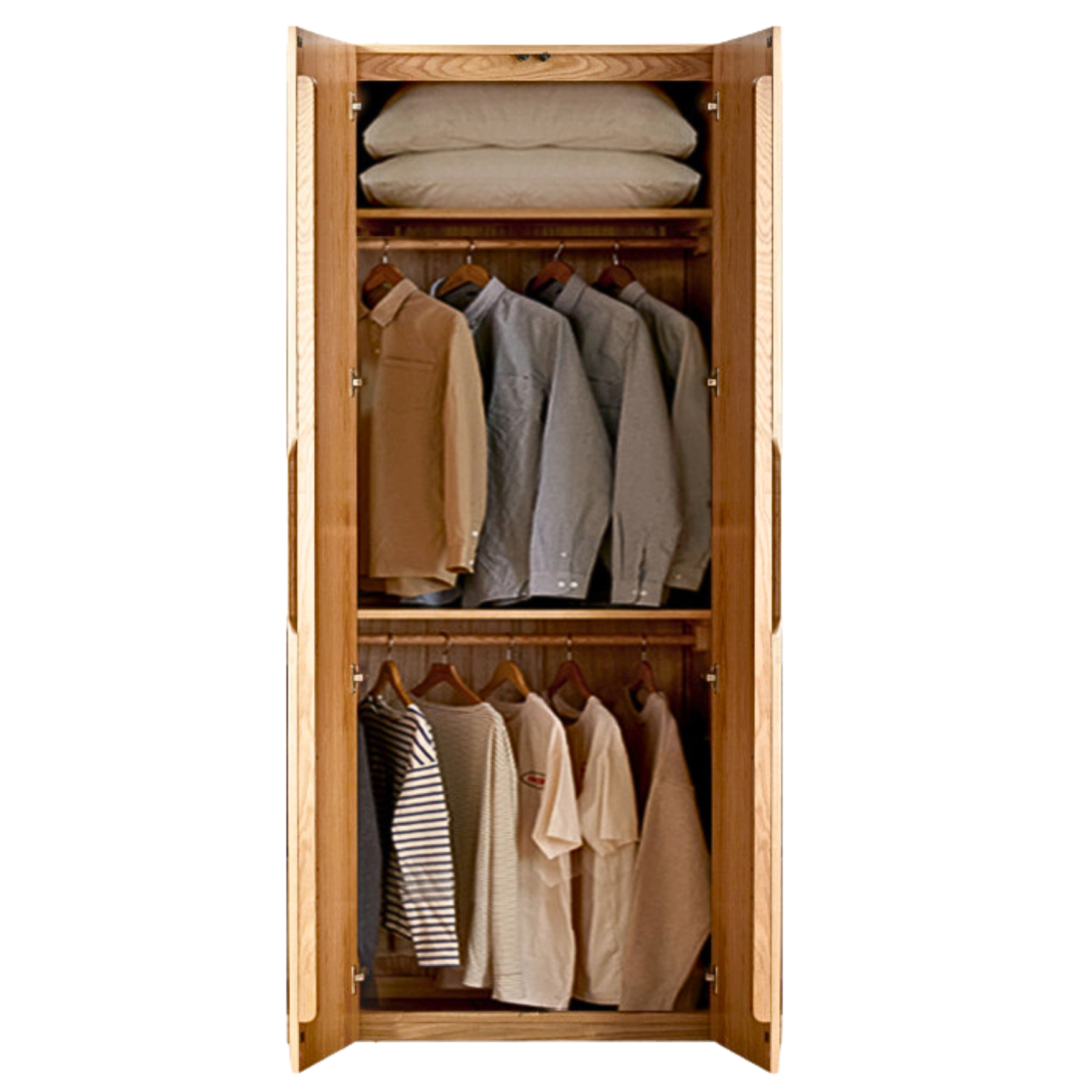 Oak solid wood Wardrobe ::