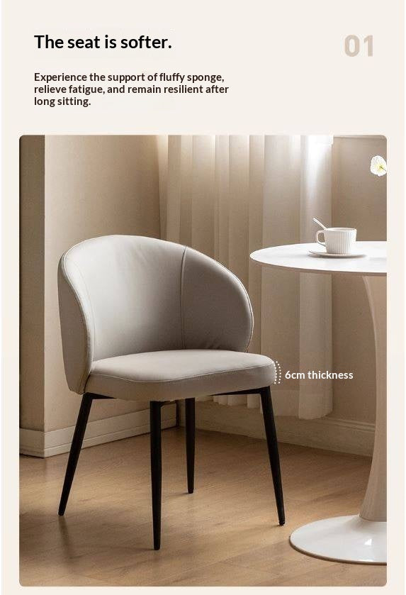 Soft Gray Leisure Dining Chair