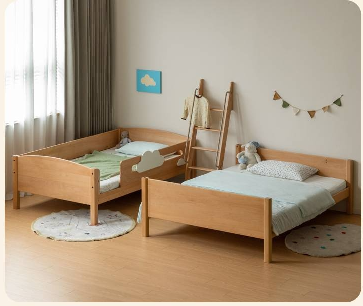 Beech Solid Wood Children's Bunk Bed