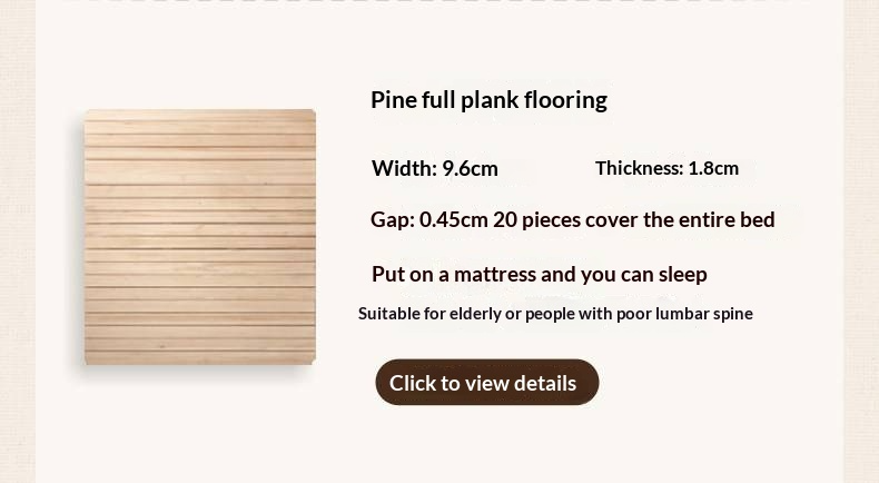 Rubberwood Solid Wood  French Retro Soft Bed