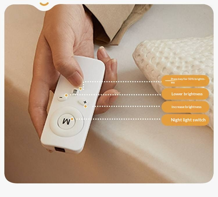 Beech Solid Wood Upholstered Bed — Retro Style with Floating Design, Luminous Light, Luxury Finish