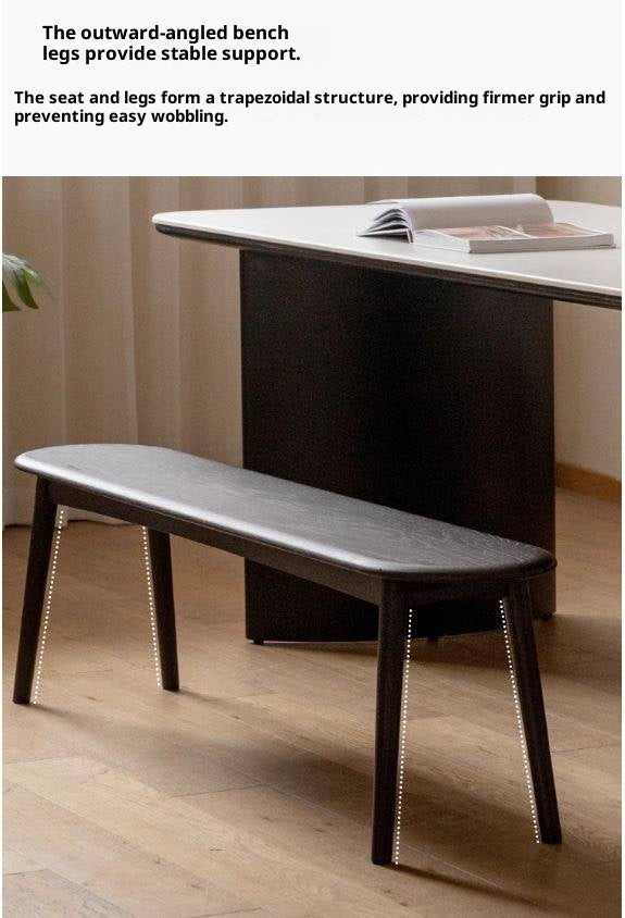 Oak Solid Wood Long Vintage Bench