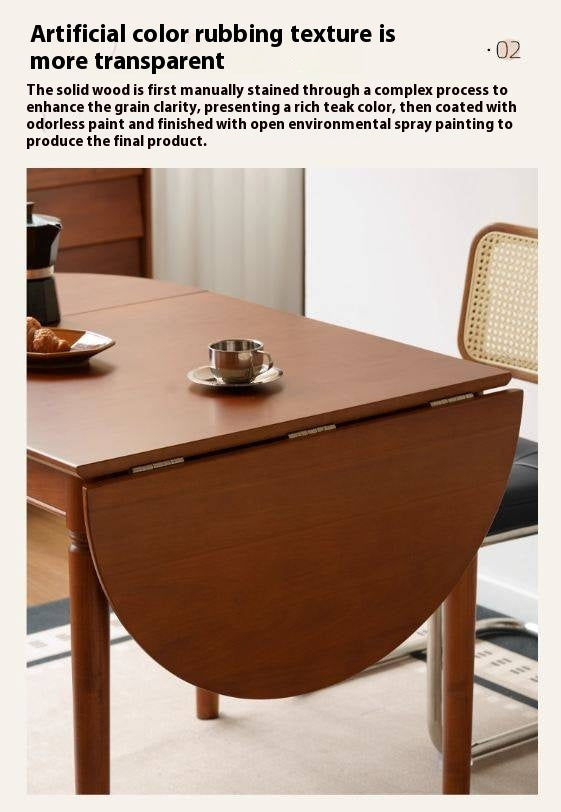Tulipwood Solid Tulipwood Retro Dining Table