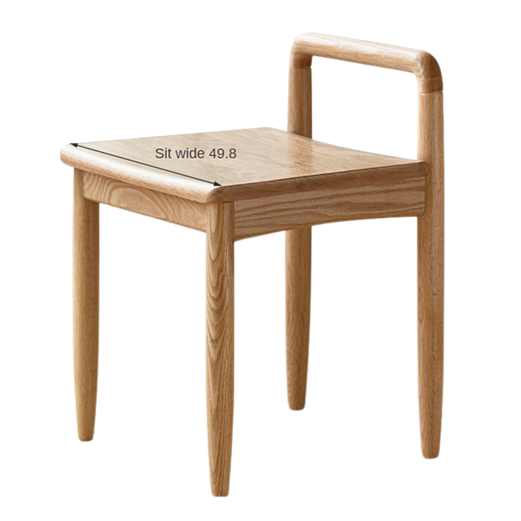 Ash, Oak Solid Wood Tea Chair: