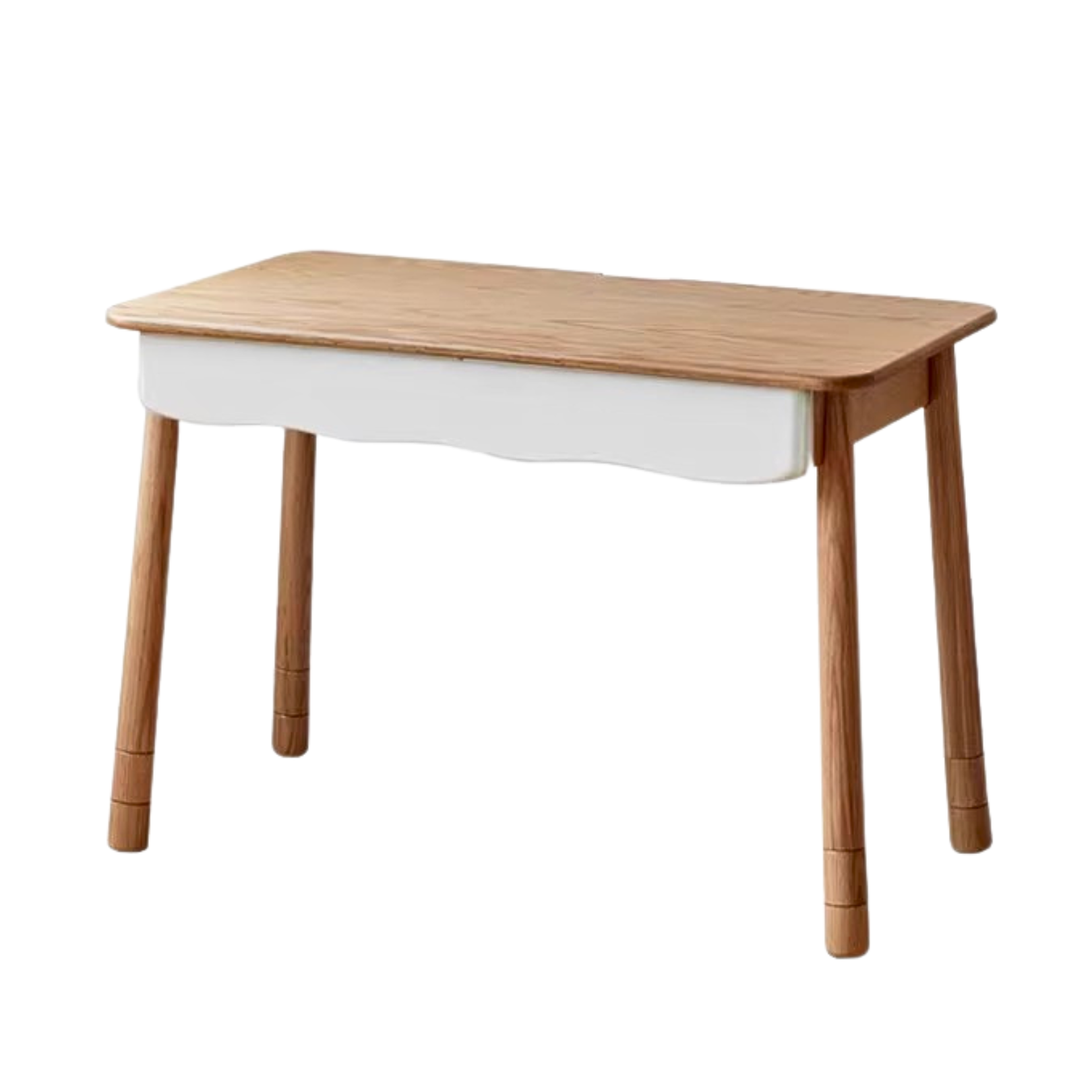 Oak solid wood children's desk can be raised