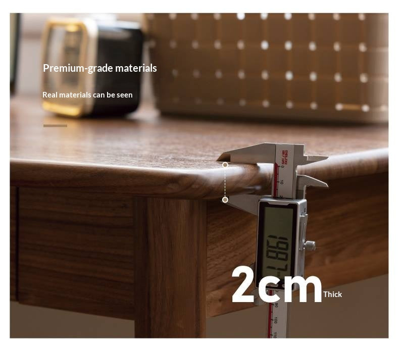 Solid Longan Hardwood, South American Walnut, Black Walnut Solid Wood Office Desk