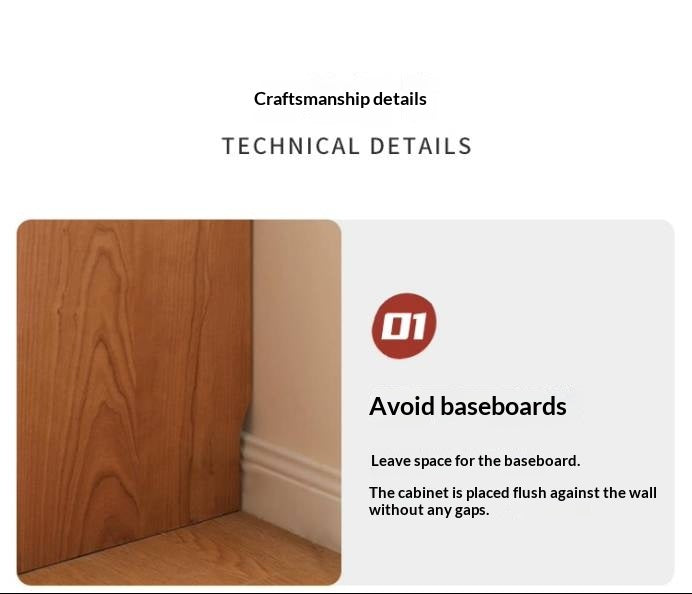 Cherry Solid Wood Floor TV Cabinet