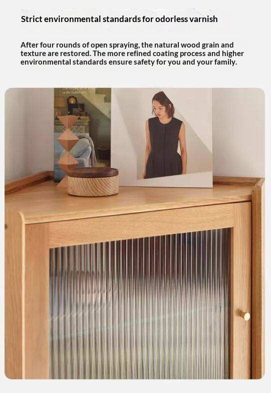 Oak Solid Wood Corner Sideboard