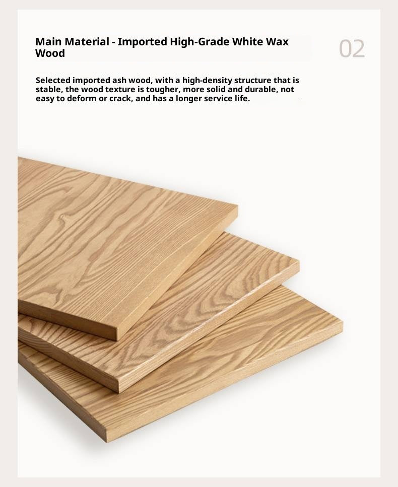 Ash, Oak Solid Wood Wabi-sabi Style Chest Of Drawers